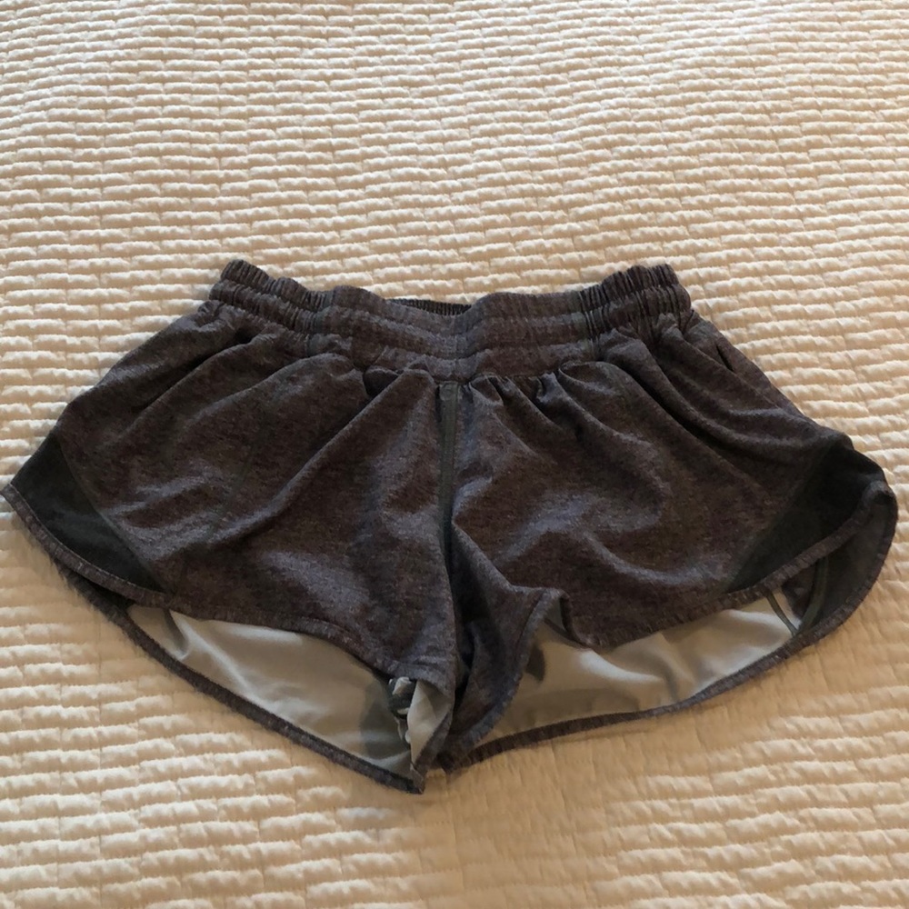 lululemon grey hotty hot shorts